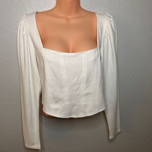 NWOT White long sleeve top